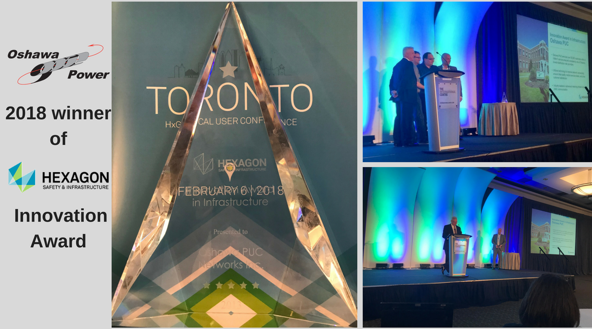 Oshawa Power winner of Innovation Award