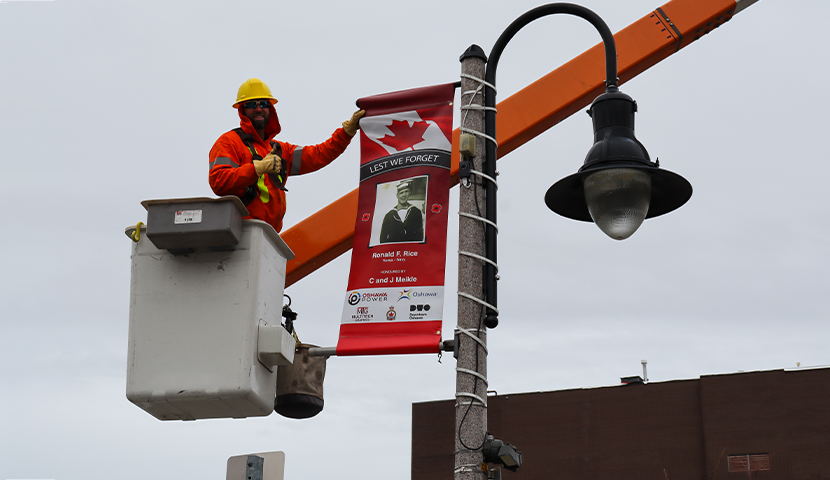 Oshawa Power, Royal Canadian Legion Branch 43 Honour More Than 100 Veterans Ahead of Remembrance Day